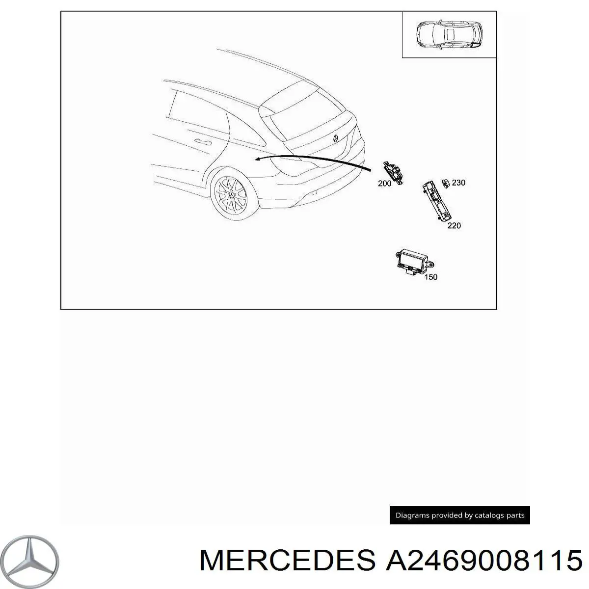 A2469008115 Mercedes Модуль керування (ЕБУ) повним приводом