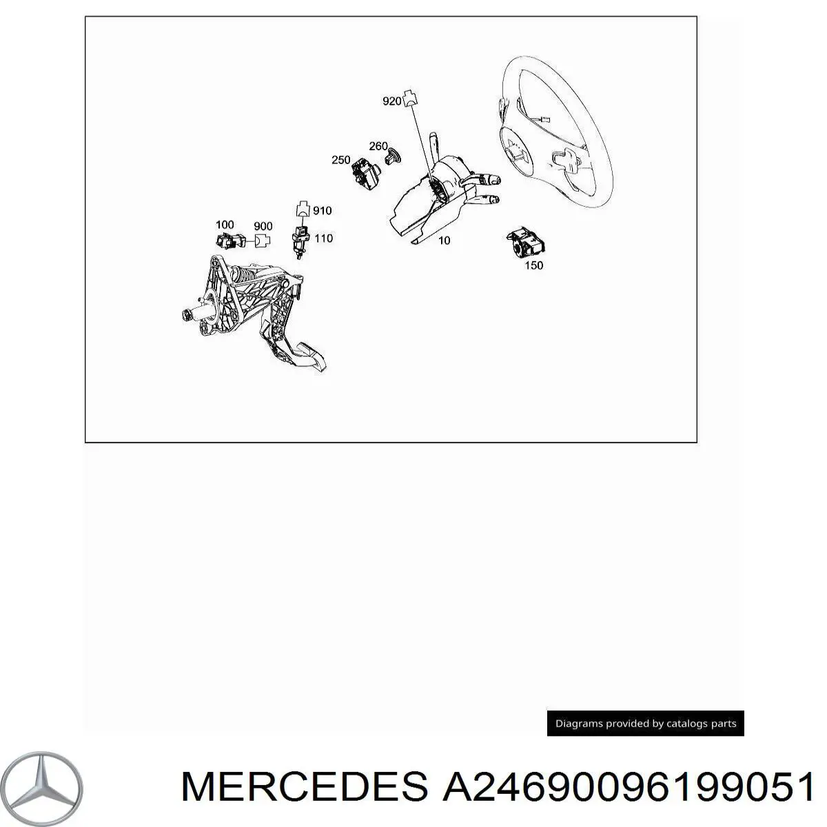 A24690096199051 Mercedes Перемикач підрульовий