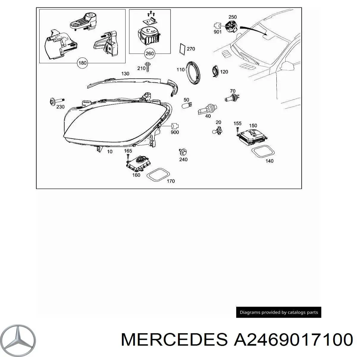 Датчик дощу Mercedes A2469017100 ціна, від 26.41 USD