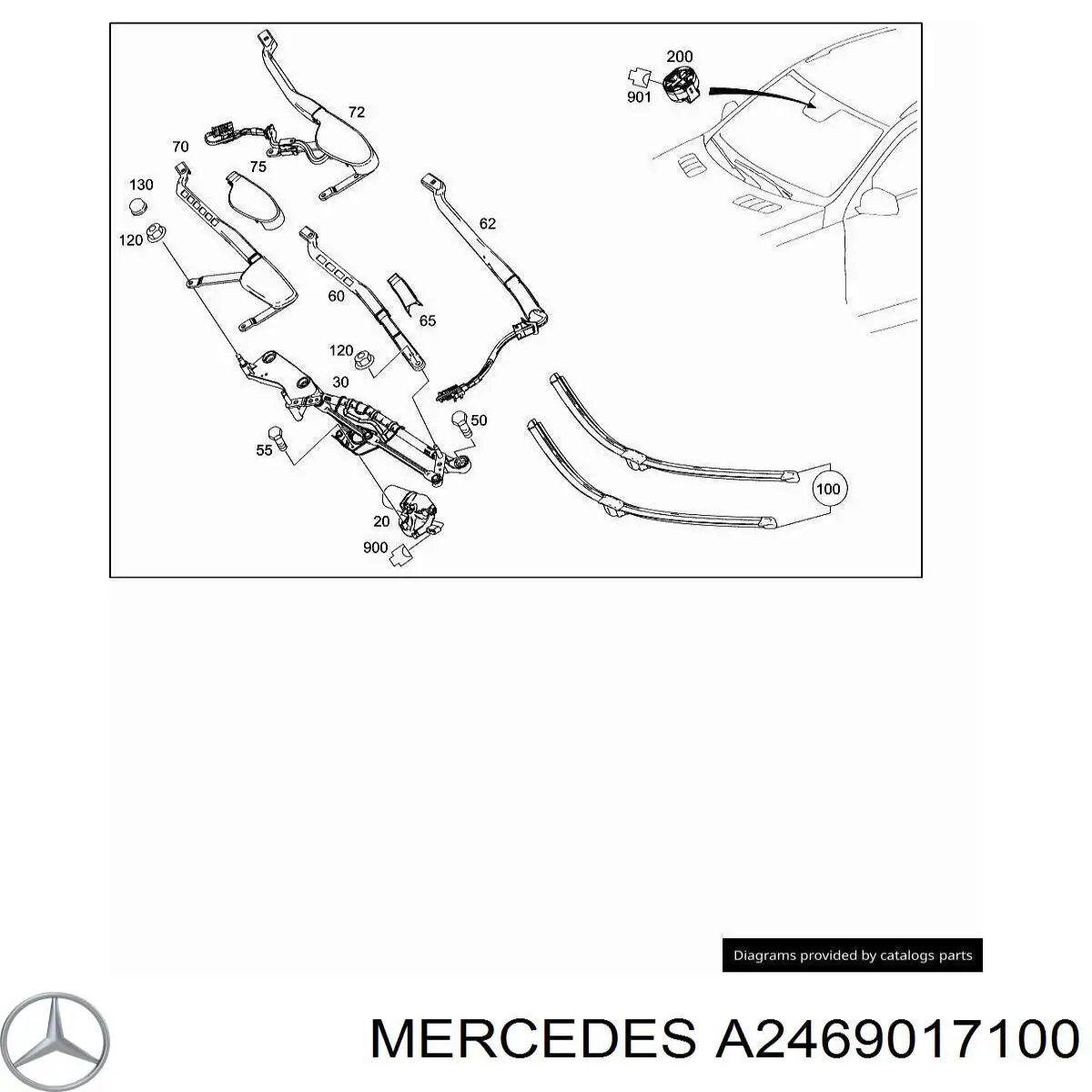 Купити A2469017100 Mercedes Датчик дощу