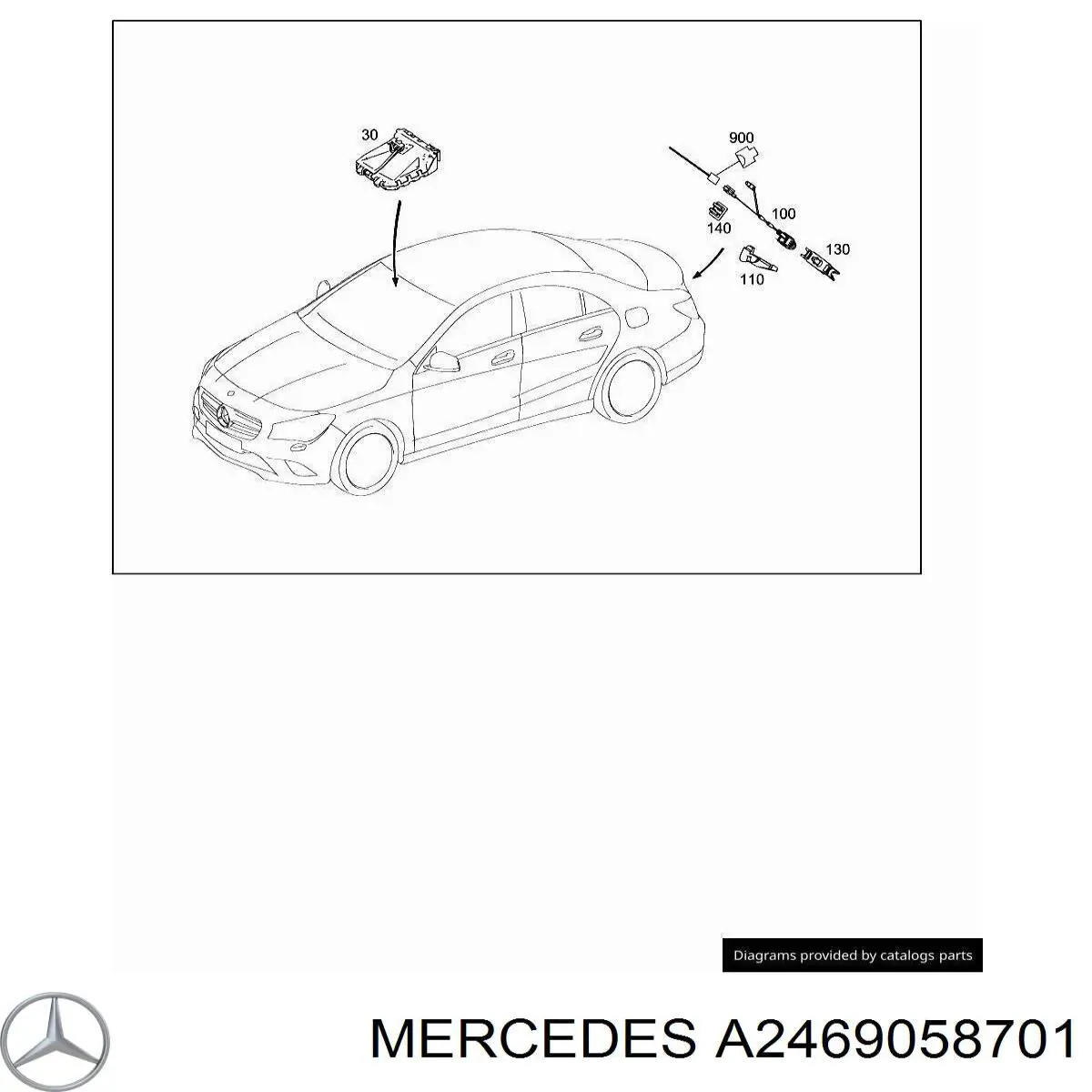 A2469058701 Mercedes Камера заднього виду