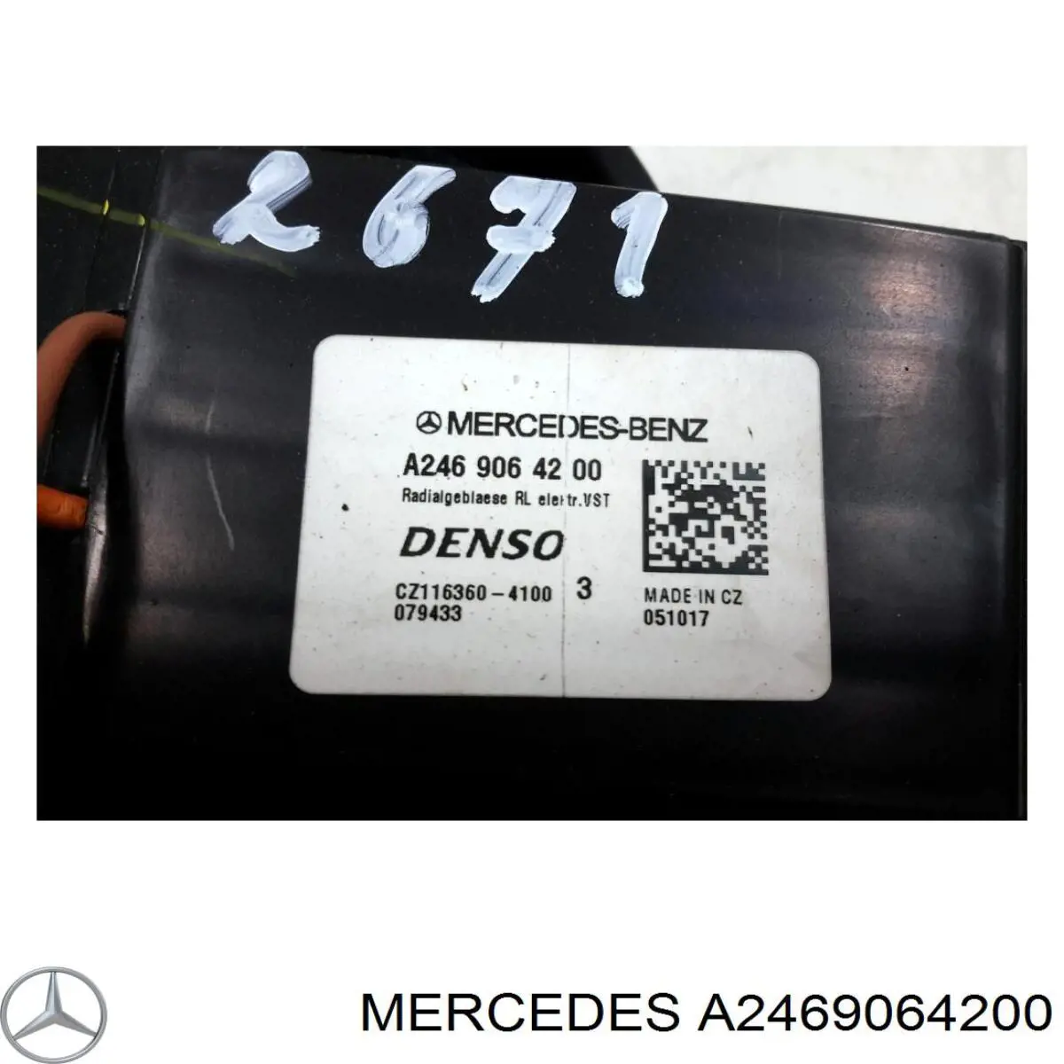 Моторчик пічки Mercedes A2469064200