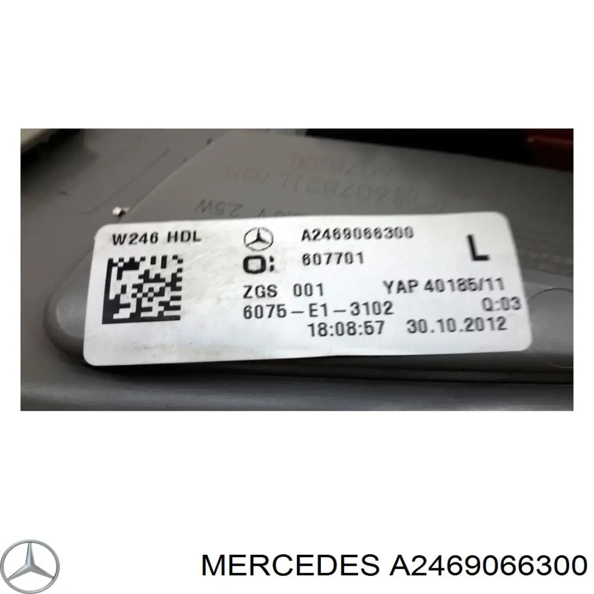 Купити A2469066300 Mercedes Ліхтар задній лівий, внутрішній