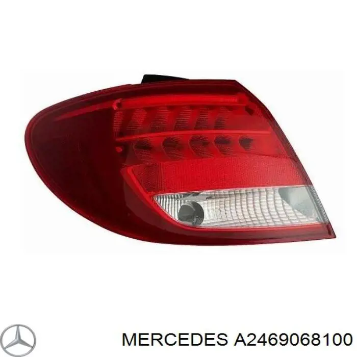 Ліхтар задній лівий Mercedes A2469068100 ціна, від 117.05 USD