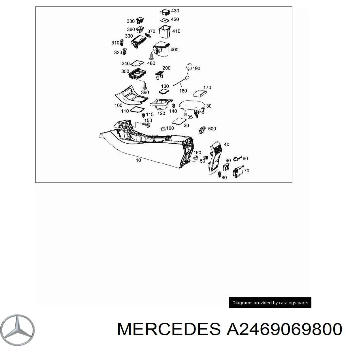 Mercedes A2469069800 ціна, від 23.70 USD