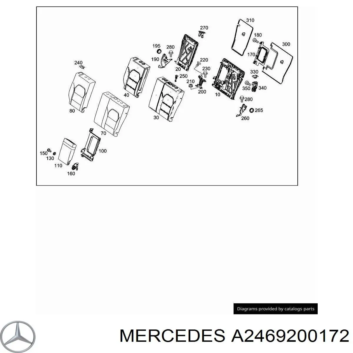  Mercedes A2469200172 ціна, від 117.21 USD