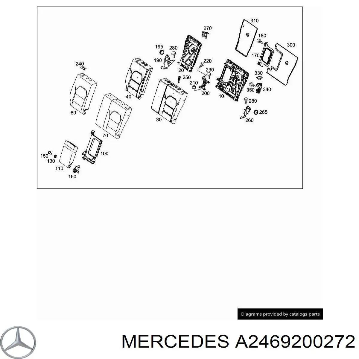 Купити A2469200272 Mercedes 