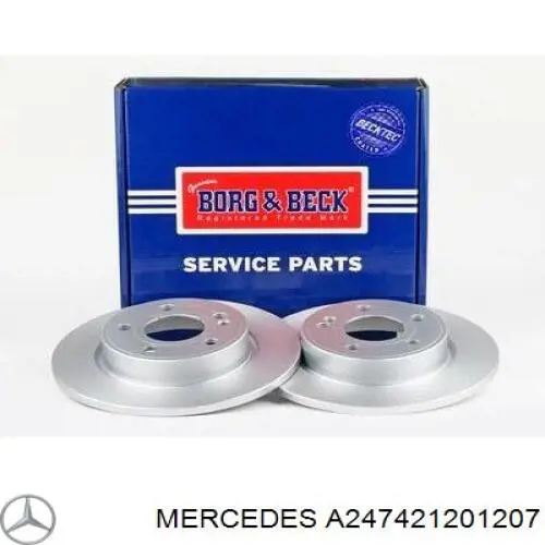 A247421201207 Mercedes Гальмо дискове переднє