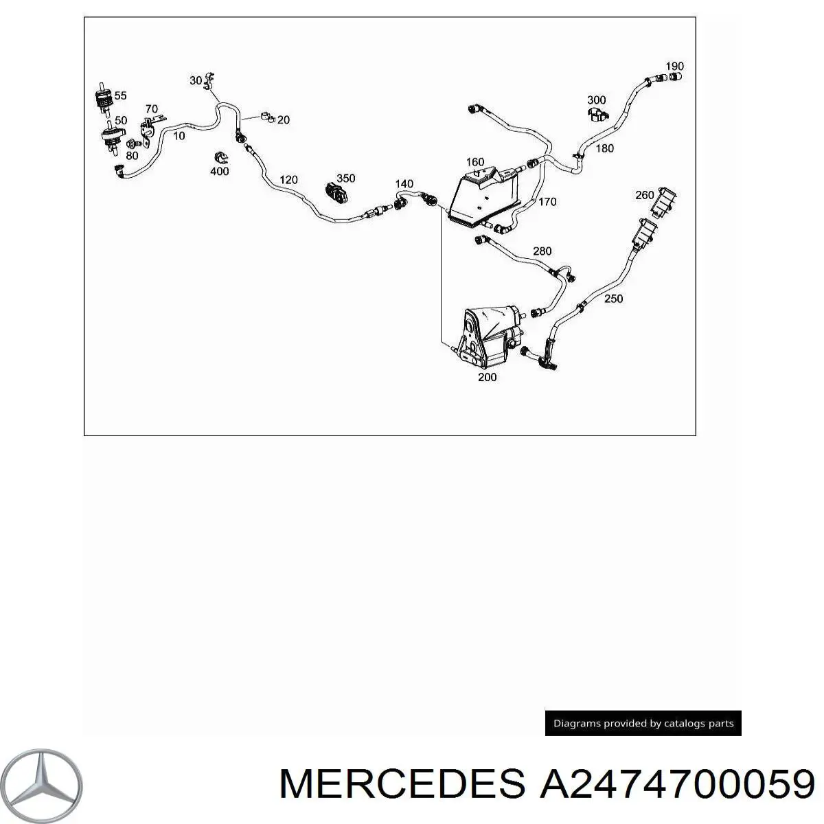 A2474700059 Mercedes Фільтр бака паливних парів