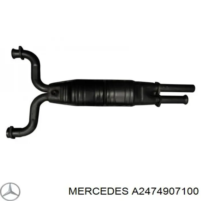 Купити A2474907100 Mercedes Глушник, передня частина