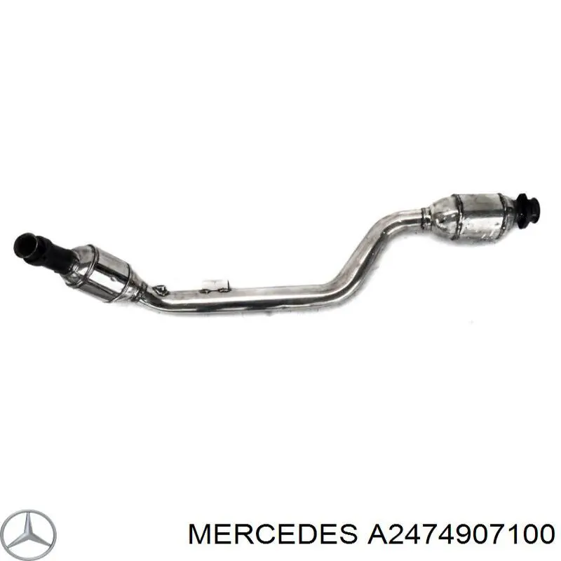 Глушник, передня частина A2474907100 Mercedes
