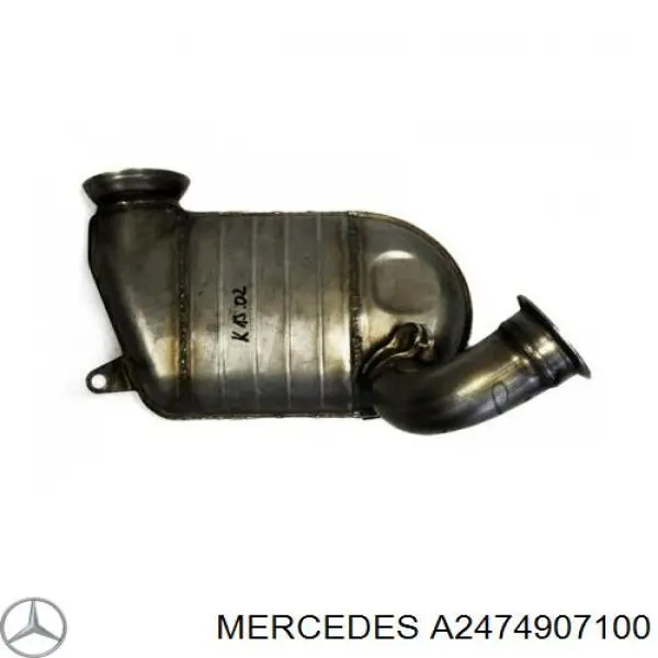 Глушник, передня частина Mercedes A2474907100 ціна, від 442.14 USD