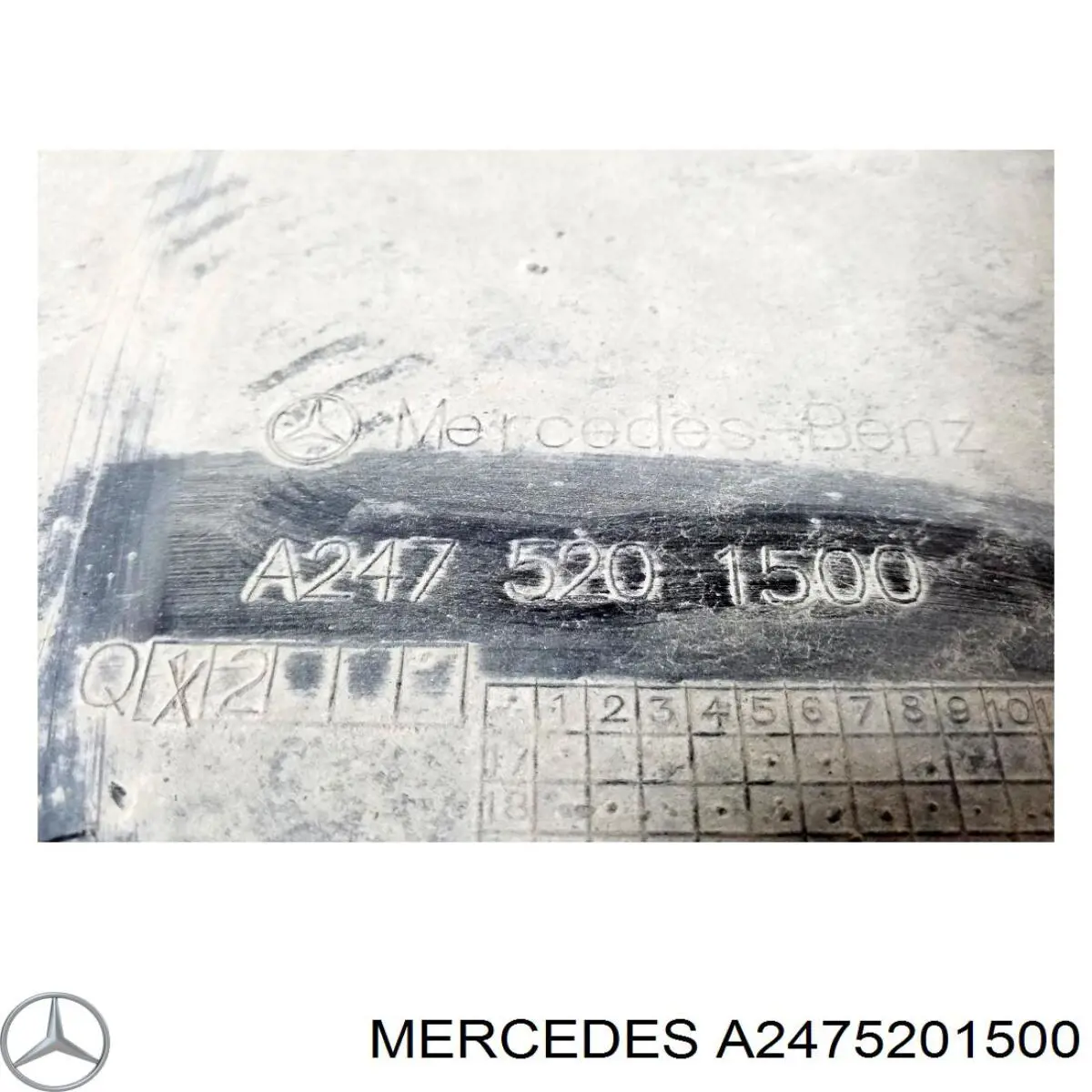 Аеродинамічні обважування Mercedes A2475201500 ціна, від 95.02 USD
