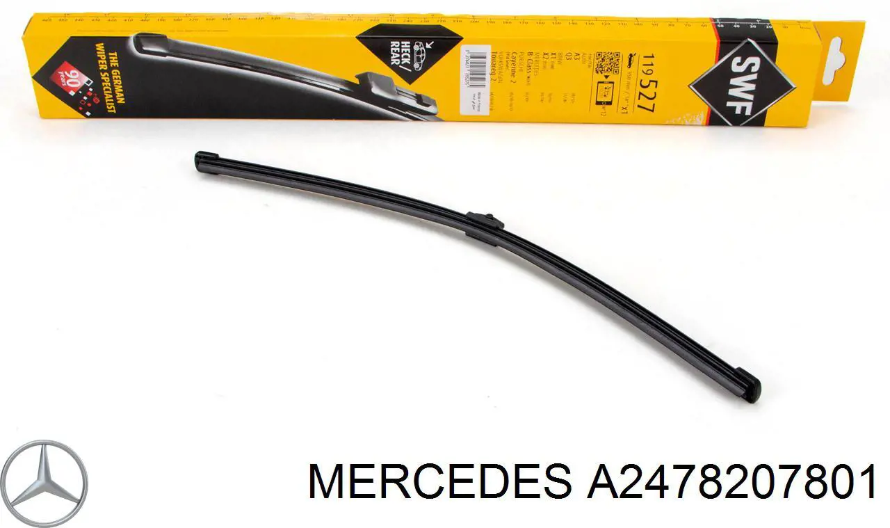 A2478207801 Mercedes Важіль-поводок двірника заднього скла