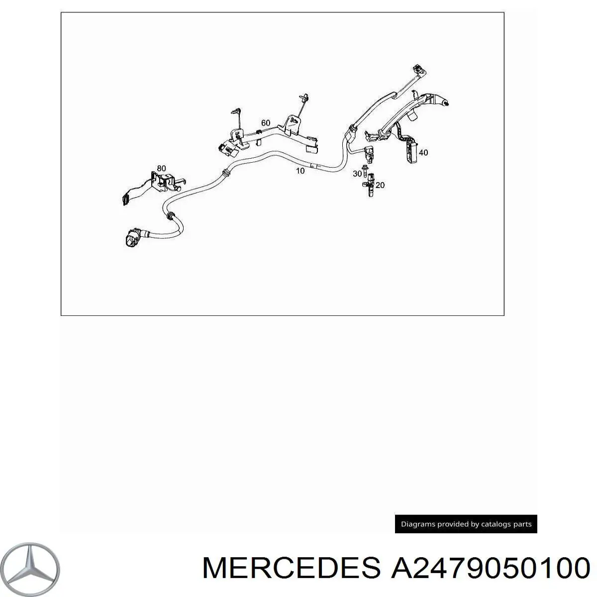 A2479050100 Mercedes Датчик АБС (ABS) задній