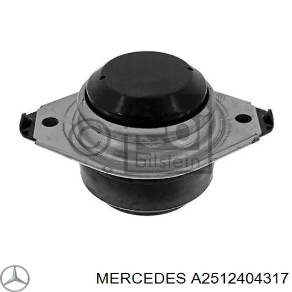 A2512404317 Mercedes Подушка (опора) двигуна, ліва/права