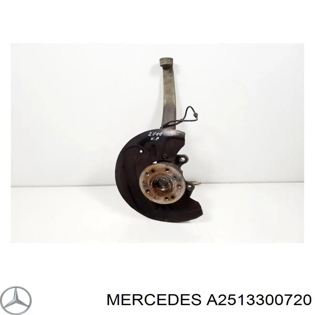 Цапфа поворотна ліва Mercedes A2513300720 ціна, від 131.43 USD