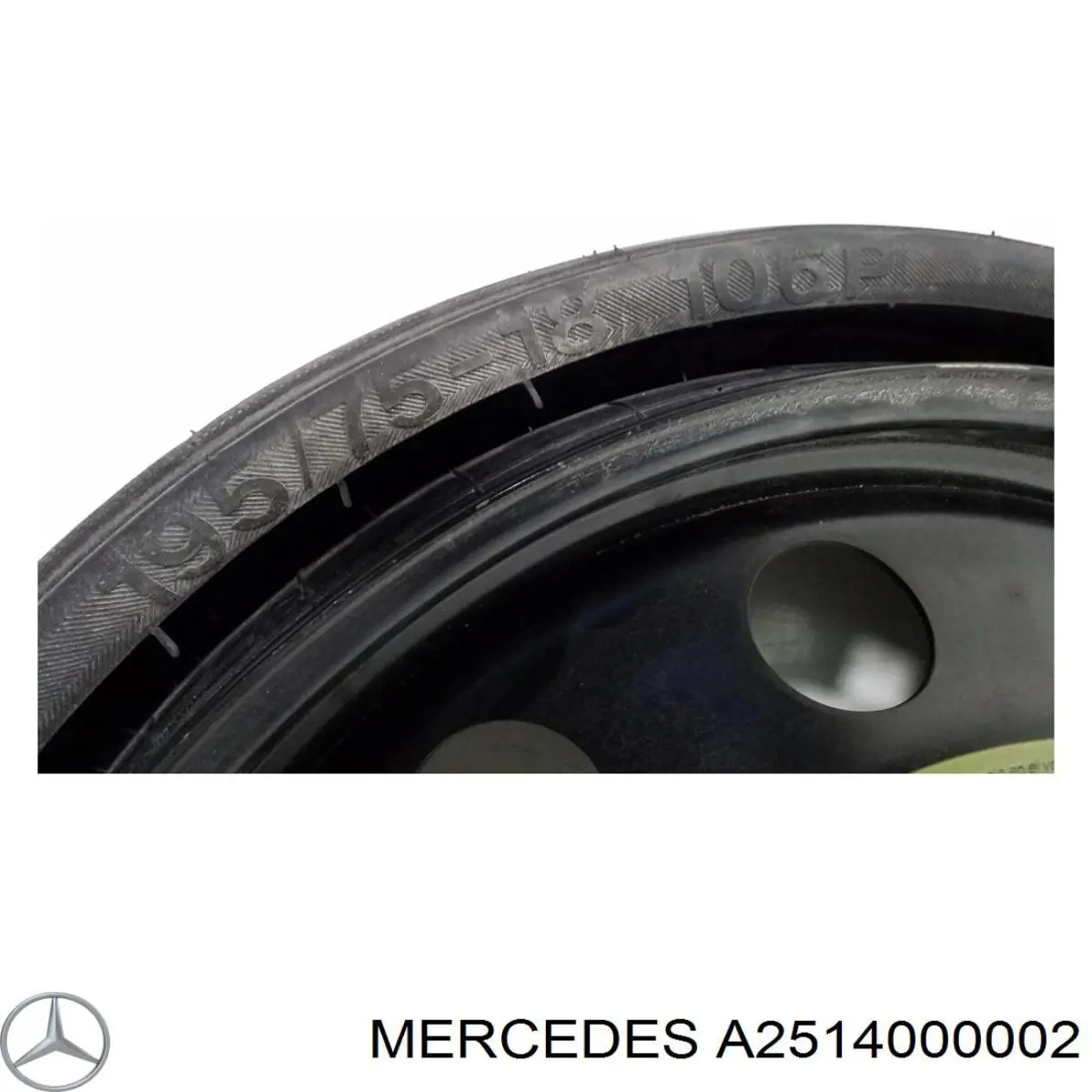 Купити A2514000002 Mercedes Докатка, аварійне запасне колесо