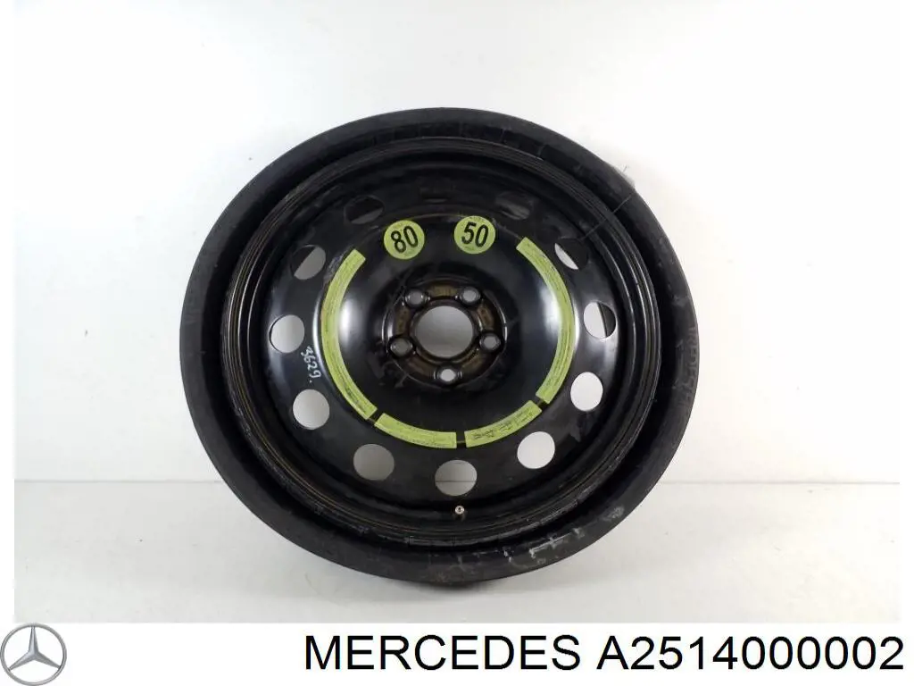 Докатка, аварійне запасне колесо Mercedes A2514000002 ціна, від 169.30 USD