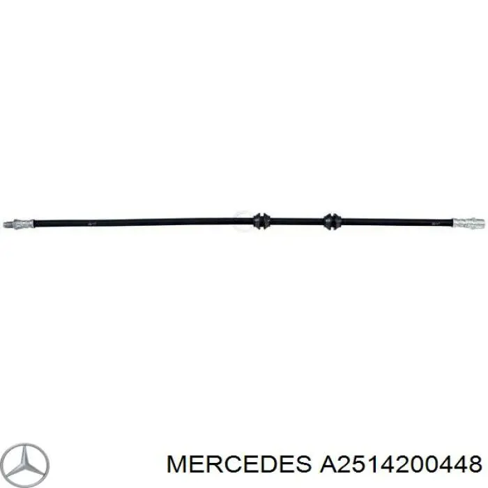 Купити A2514200448 Mercedes Шланг гальмівний задній