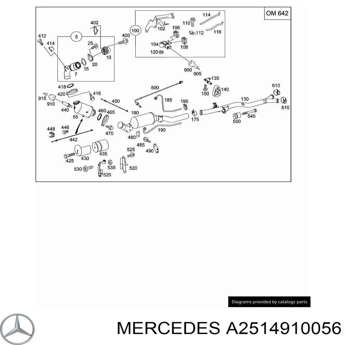  Mercedes A2514910056 ціна, від 44.29 USD