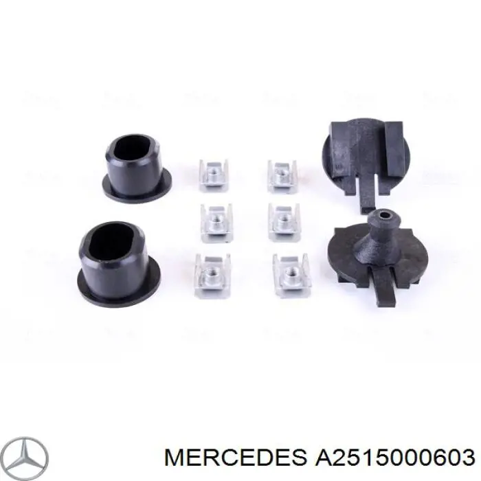 Радіатор охолодження двигуна A2515000603 Mercedes