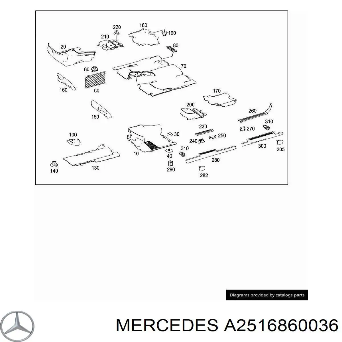 A2516860036 Mercedes 