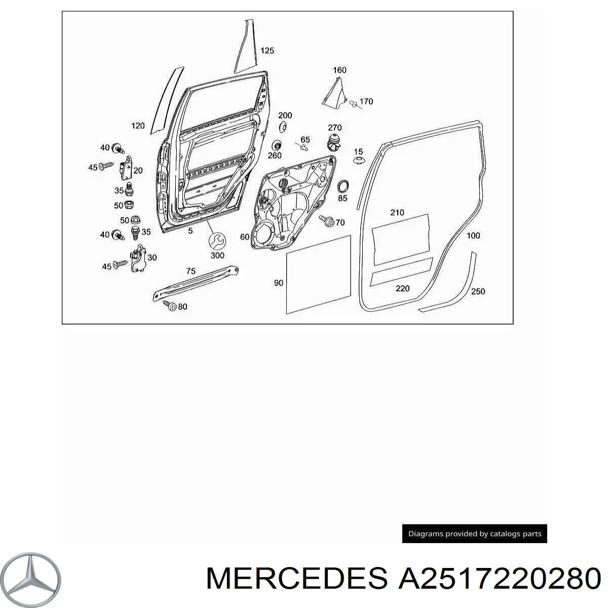  Mercedes A2517220280 ціна, від 2.53 USD