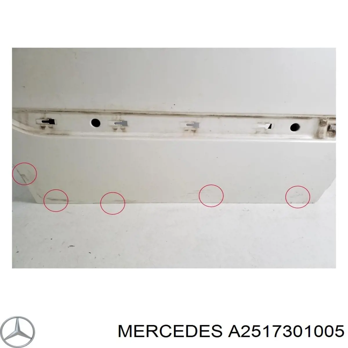 Двері задні, праві Mercedes A2517301005 ціна, від 177.36 USD