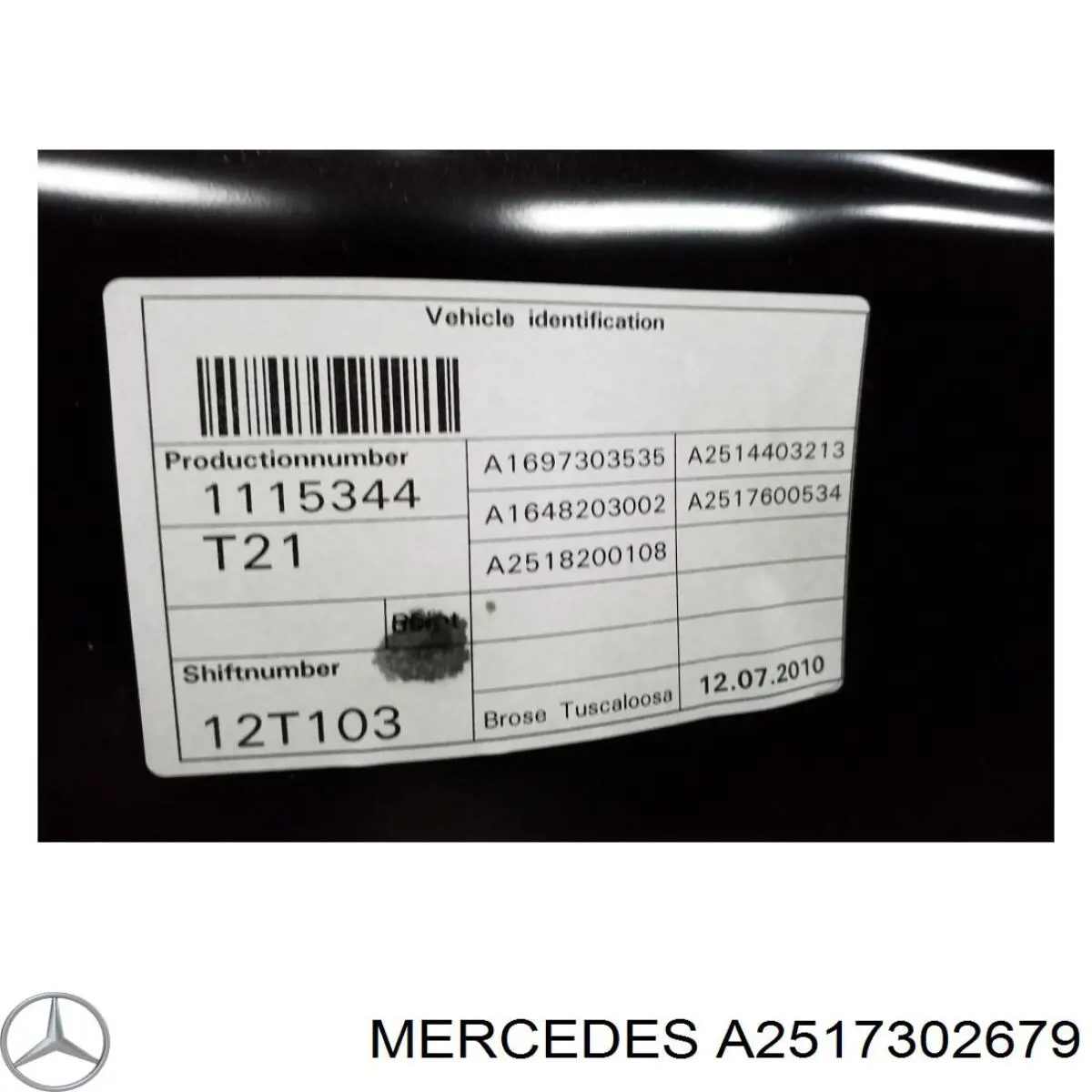 Купити A2517302679 Mercedes Динамік задньої двері