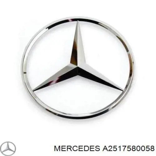 Емблема кришки багажника, фірмовий значок на Mercedes S-Class (C140)