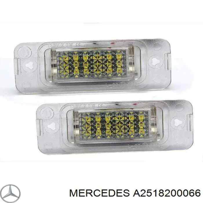 A2518200066 Mercedes Ліхтар освітлення номерного знака