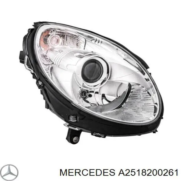 Фара правая Mercedes A2518200261 ціна, від 202.10 USD