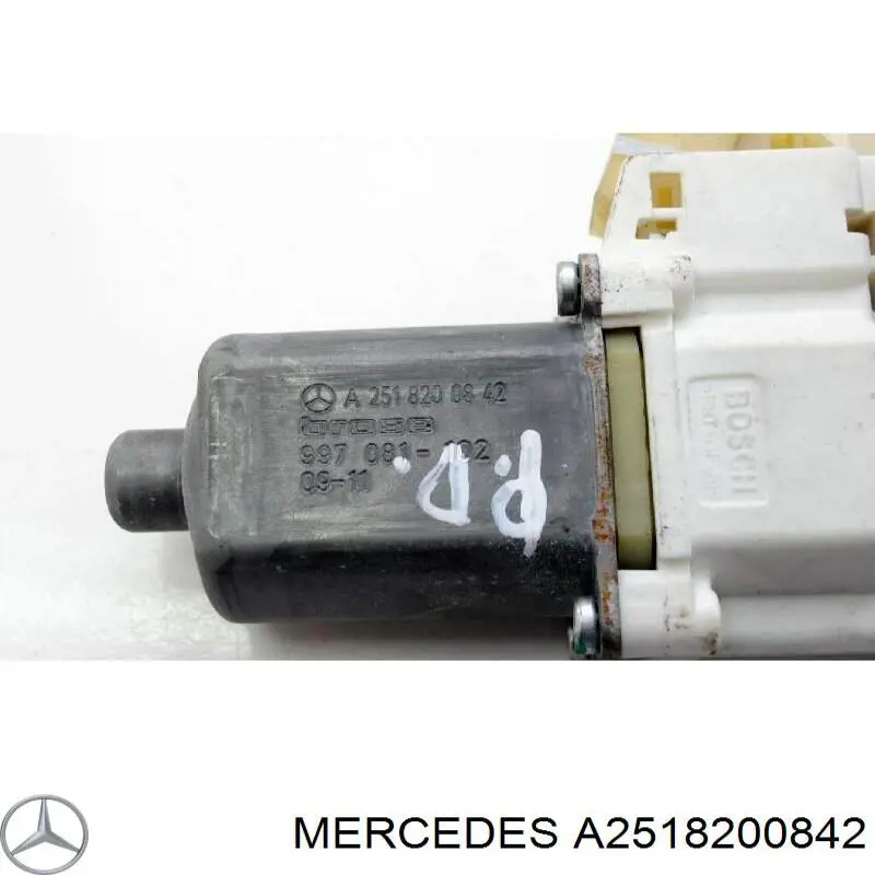 Двигун склопідіймача двері передньої, правої A2518200842 Mercedes