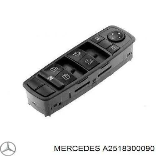A2518300090 Mercedes кнопковий блок керування склопідіймачами передній лівий
