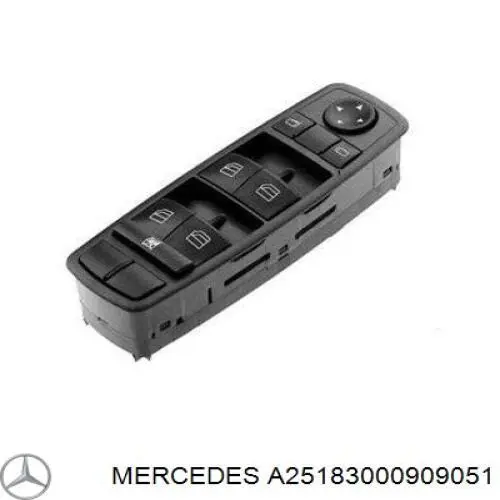 Купити A25183000909051 Mercedes Кнопковий блок керування склопідіймачами передній лівий