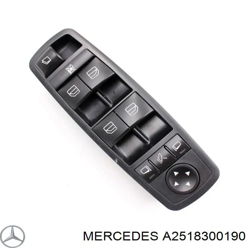 Купити A25183001909051 Mercedes Кнопковий блок керування склопідіймачами передній лівий