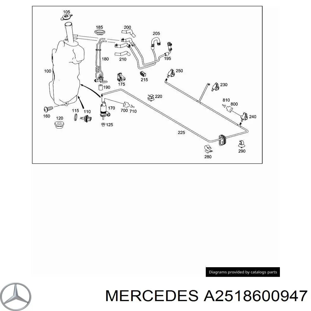  Mercedes A2518600947 ціна, від 25.34 USD