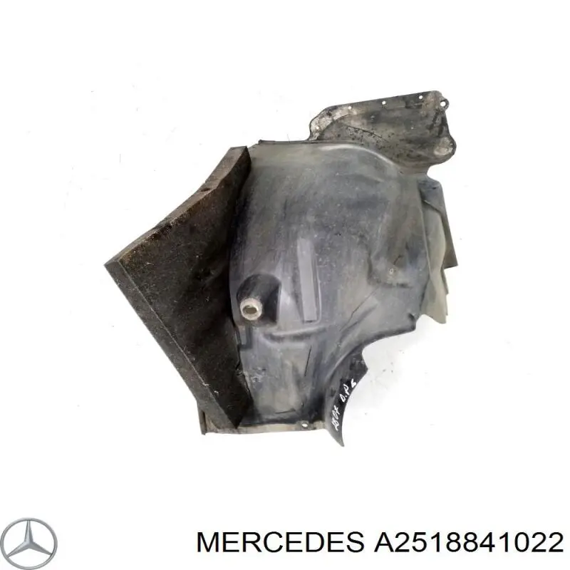 A2518841022 Mercedes Підкрилок переднього крила, правий задній