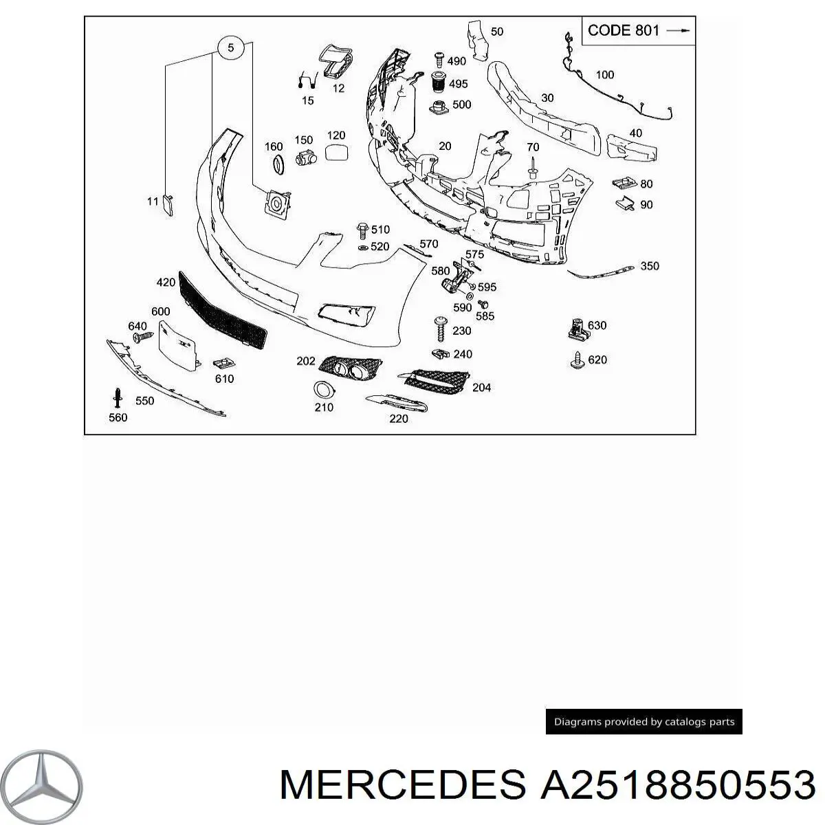 A2518850553 Mercedes 