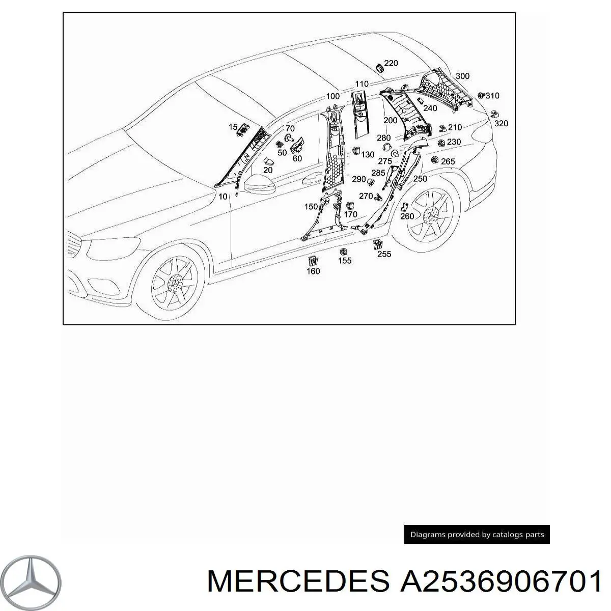  A2536906701 Mercedes