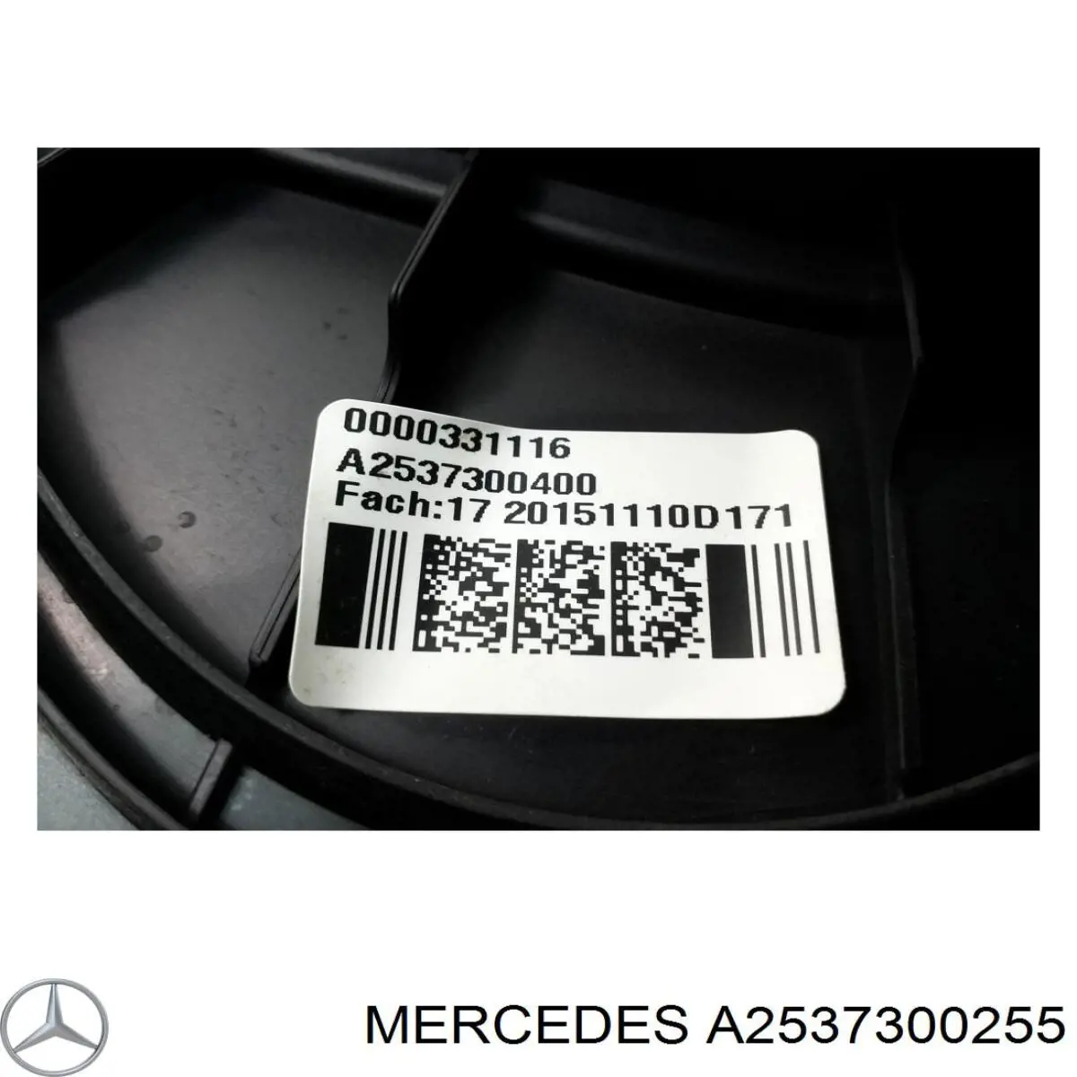 A2537300255 Mercedes Скло кутове дверей задніх