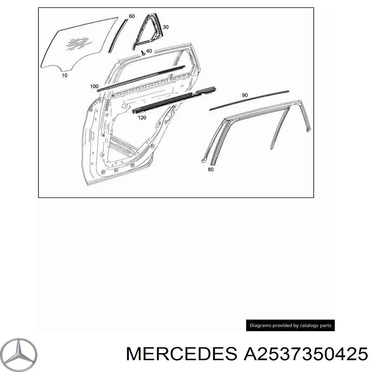  Mercedes A2537350425 ціна, від 50.51 USD