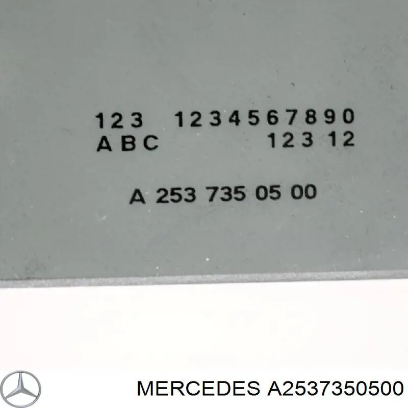 Скло задньої двері лівої Mercedes A2537350500 ціна, від 38.01 USD