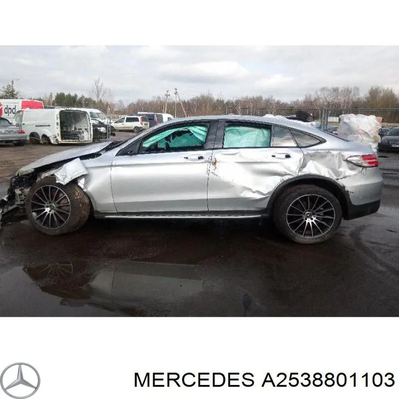 Кронштейн бампера заднього, лівий A2538801103 Mercedes