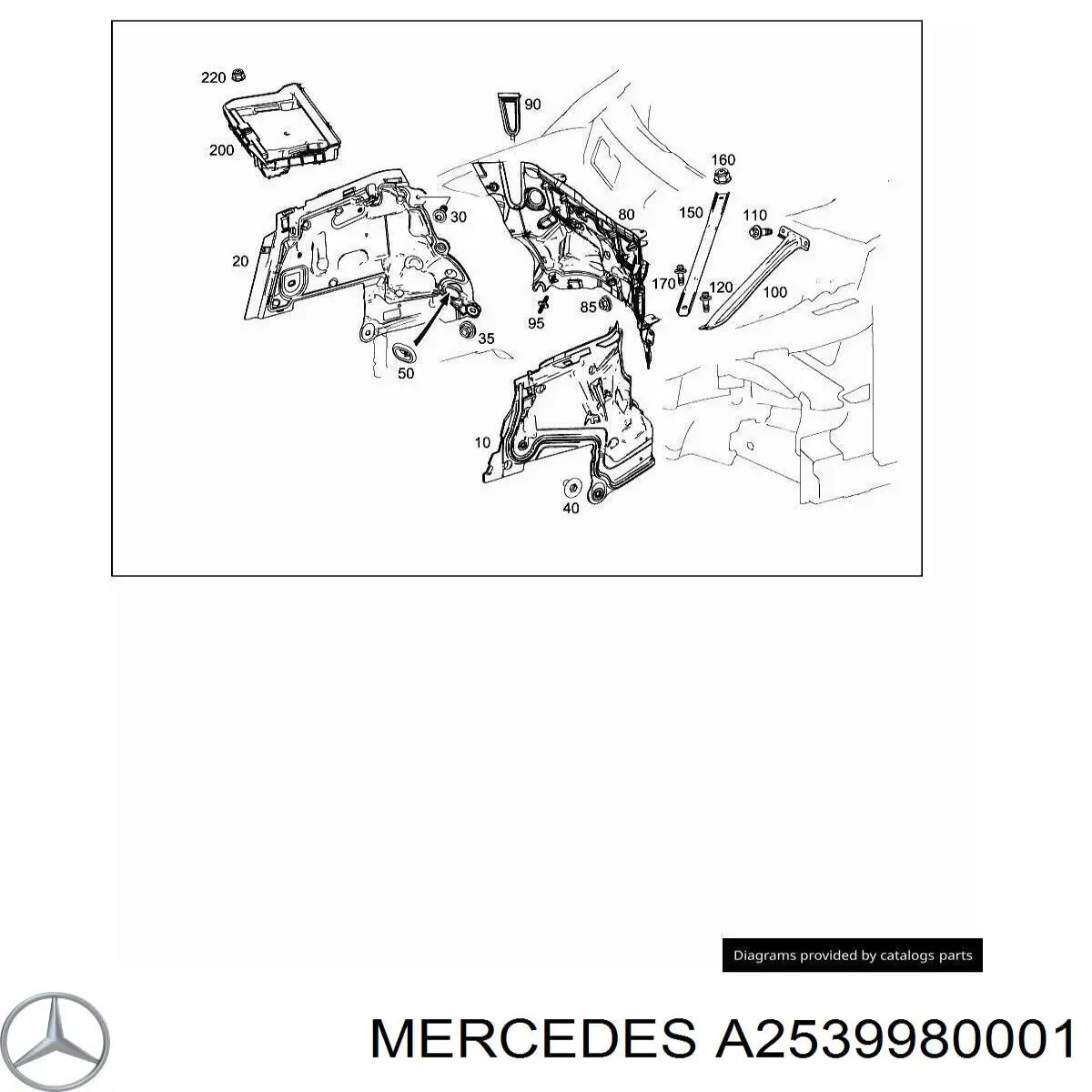A2539980001 Mercedes 