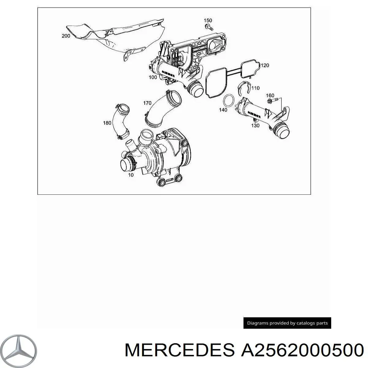 A2562000500 Mercedes Насос охолодження