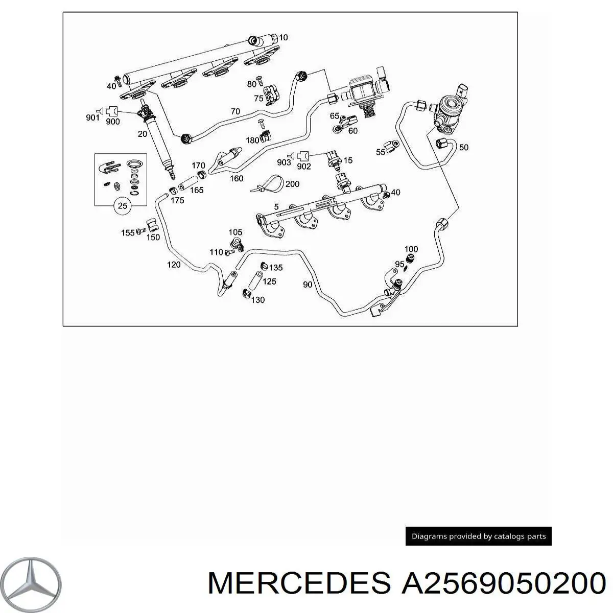 Купити A2569050200 Mercedes Датчик тиску палива
