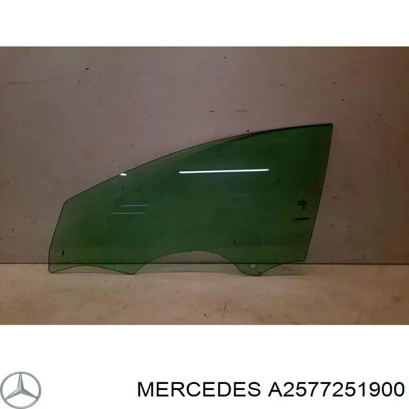 A2577251900 Mercedes Скло водійських дверей