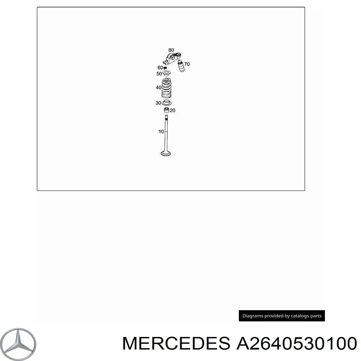 Купити A2640530100 Mercedes Клапан впускний